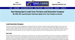 Desktop Screenshot of leadcanon.com
